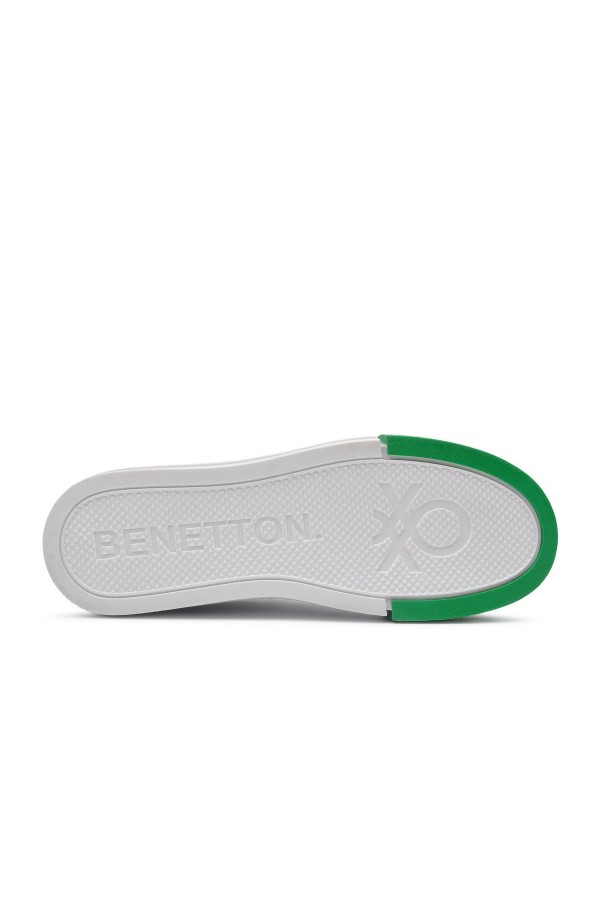 Benetton  Kadın Spor Yazlık Ayakkabı Beyaz-Yeşil BN-30631