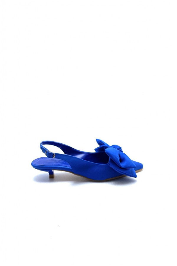 Kadın Kısa  Topuklu Fiyonk Sandalet MAVİ VYS-0001