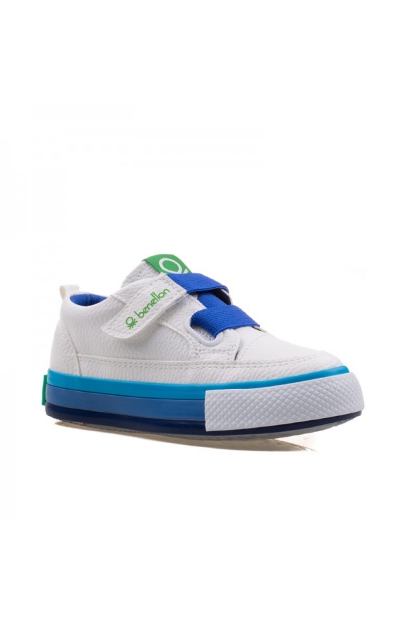 Benetton  Bebek İlk Adım Spor Ayakkabı BEYAZ-SAX MAVİ BNT-30445
