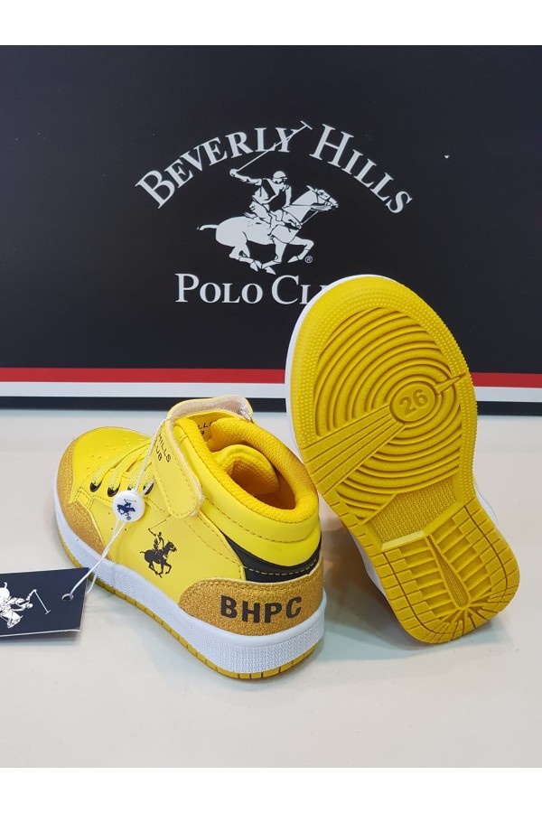 Beverly Hills Polo Club Çocuk Spor Ayakkabı Sarı POL-10303