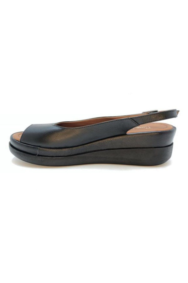 Pierre Cardin Kadın Siyah Dolgu Topuk Sandalet VYS-PC-6511-2163-SİY