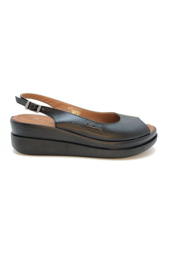 Pierre Cardin Kadın Siyah Dolgu Topuk Sandalet VYS-PC-6511-2163-SİY