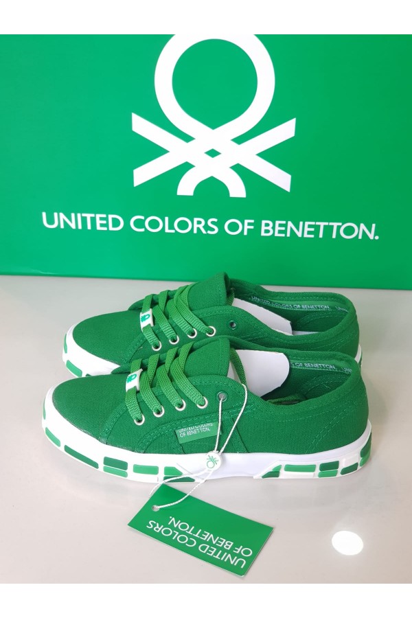 Benetton  Bayan Spor Ayakkabı Yeşil BNT-30691