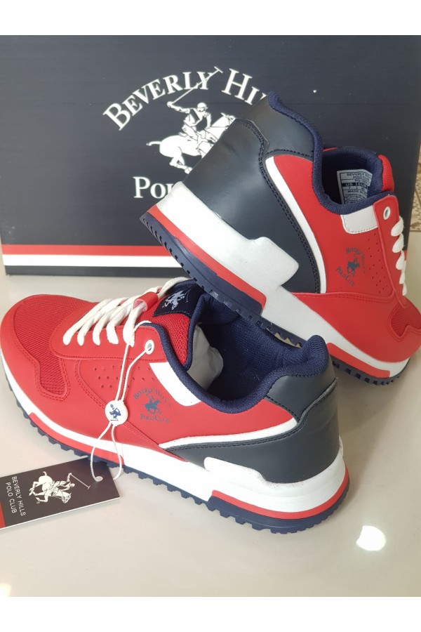 Beverly Hills Polo Club Erkek  Sneaker Ayakkabı Kırmızı POL-10019